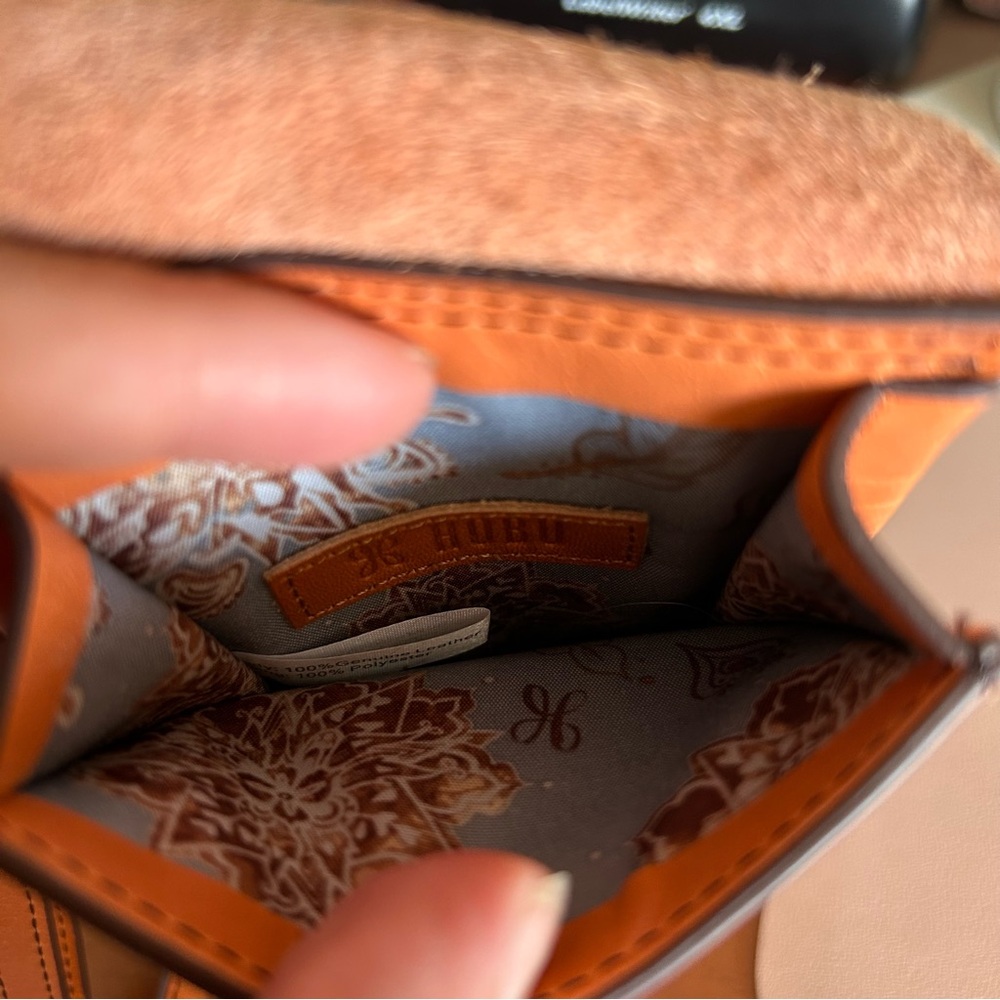 Hobo / Token Leather Crossbody Smart Phone Wallet Purse Bag - Picture 5 of 8